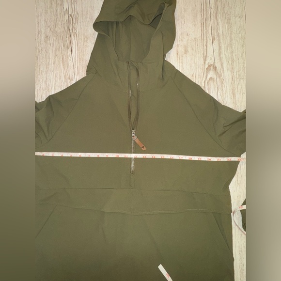 Life Integrity Earth LIV Emma Pullover Half Zip Hoodie Rain Jacket Green L - Picture 7 of 14